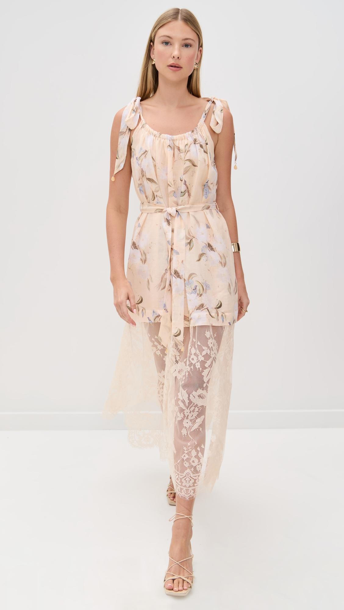 cascadian lace slip dress