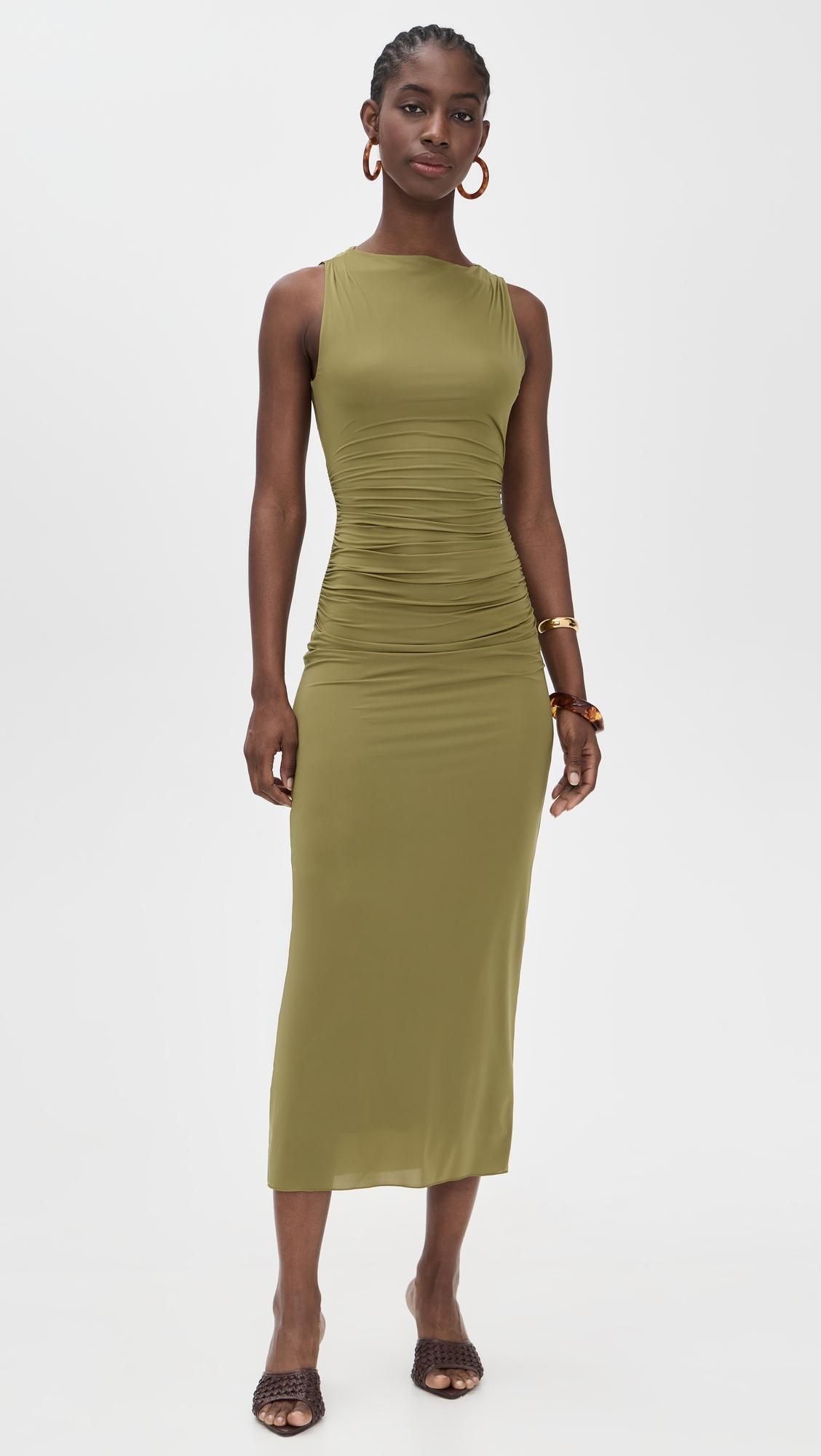 cascina twist midi dress