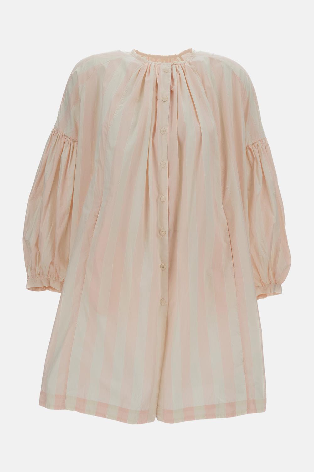 casey casey long striped shirt