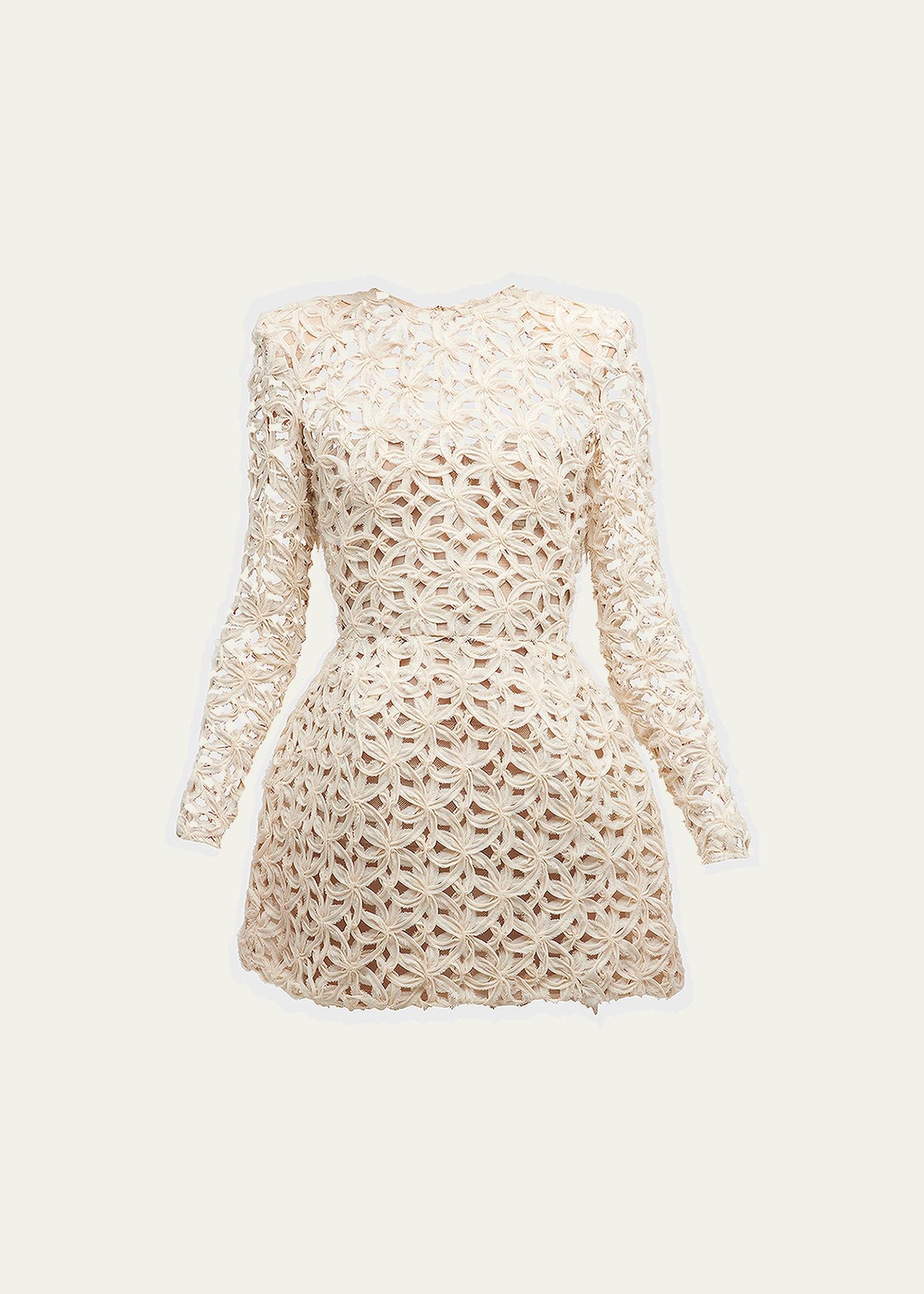 casey floral fit-&-flare mini dress