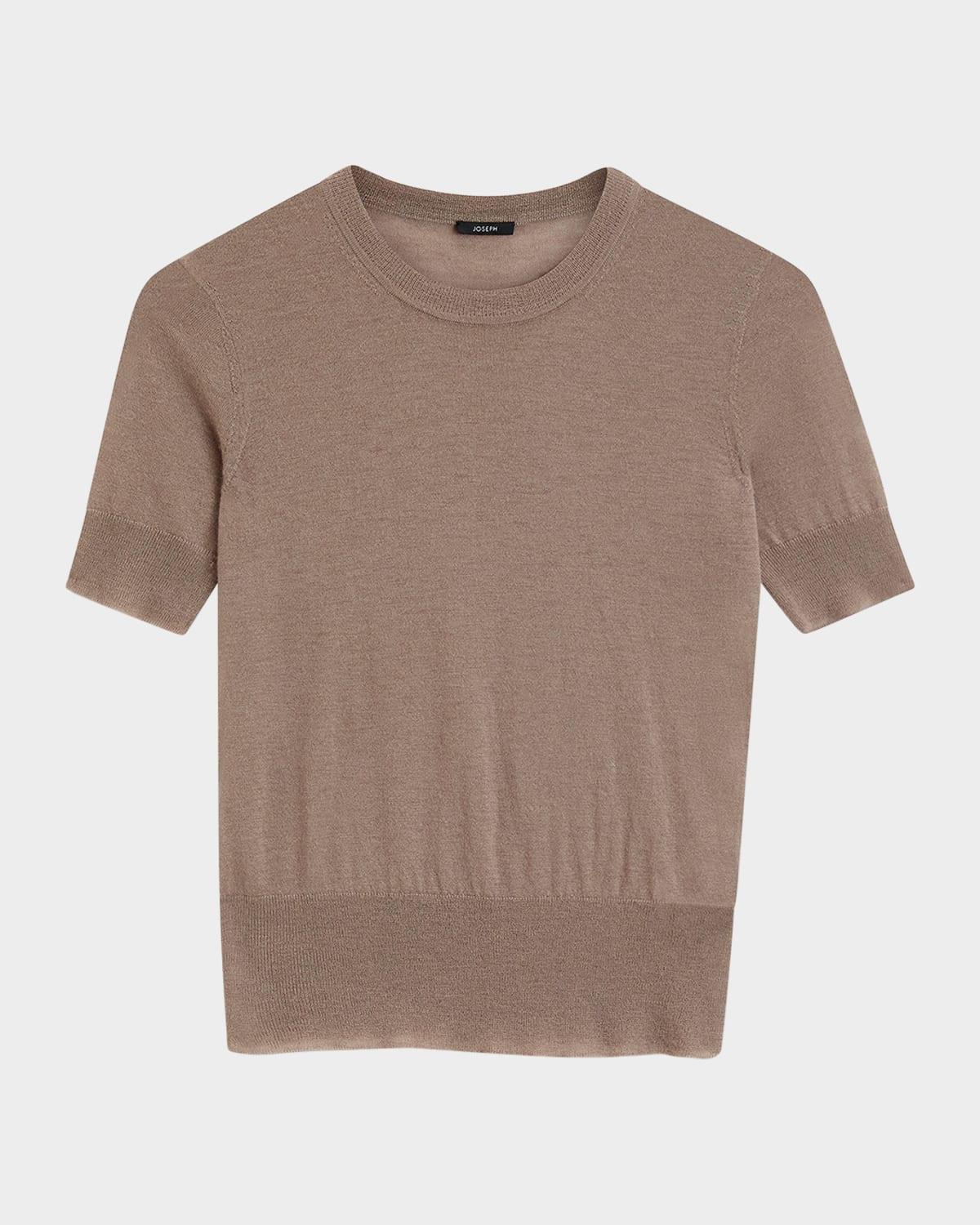 cashair semi-sheer cashmere top