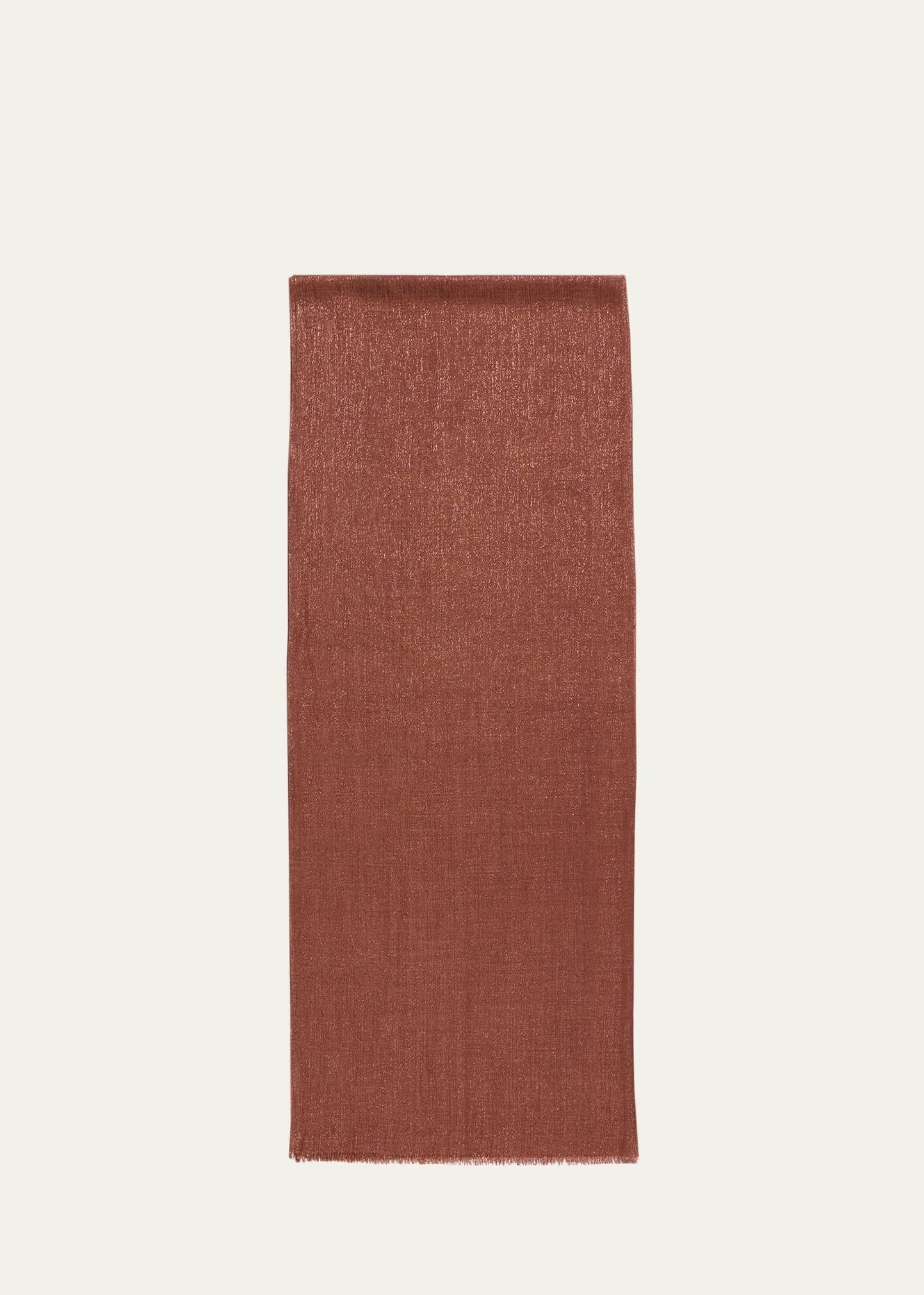 cashmere & silk lurex scarf