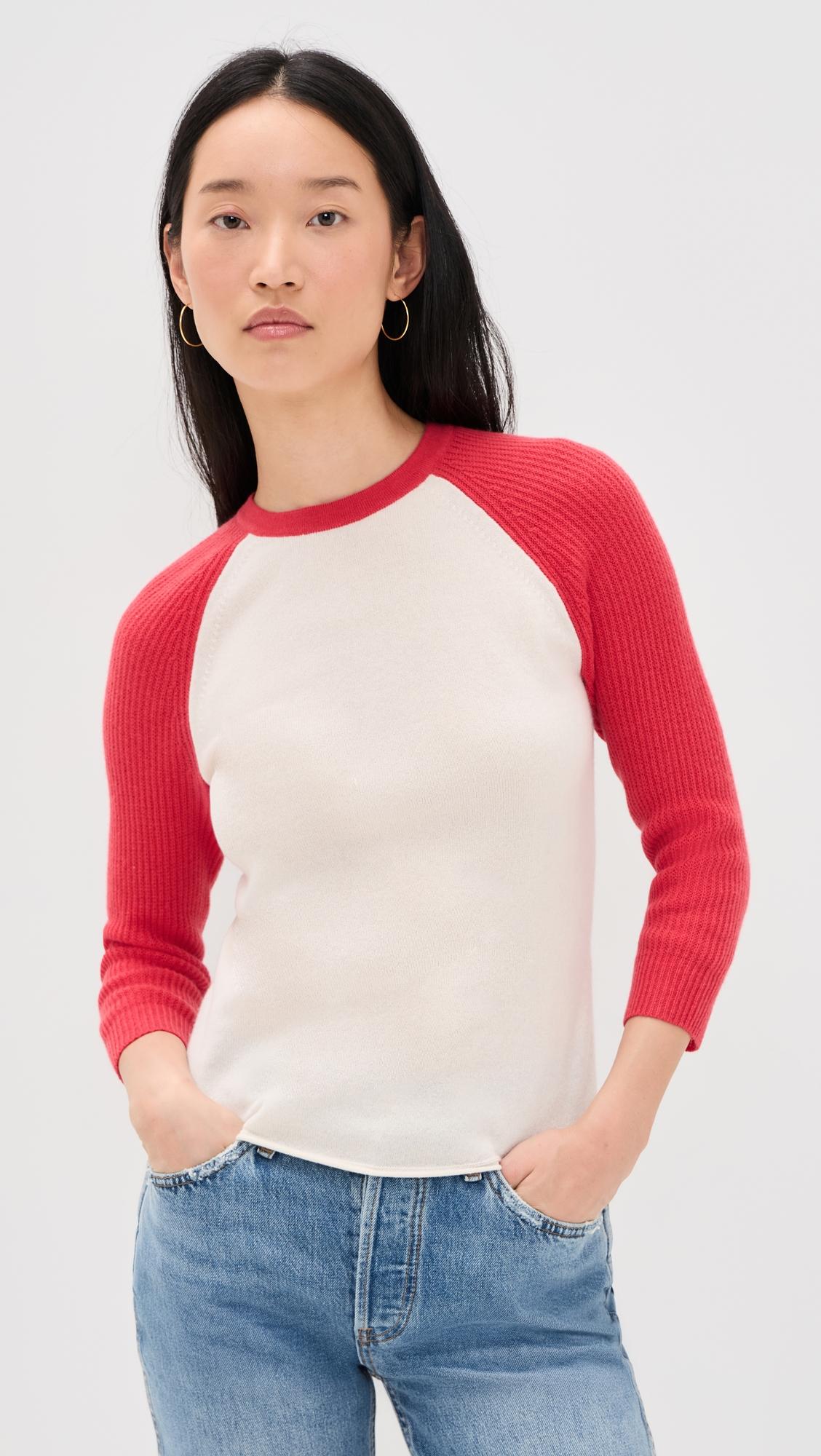 cashmere baseball tee