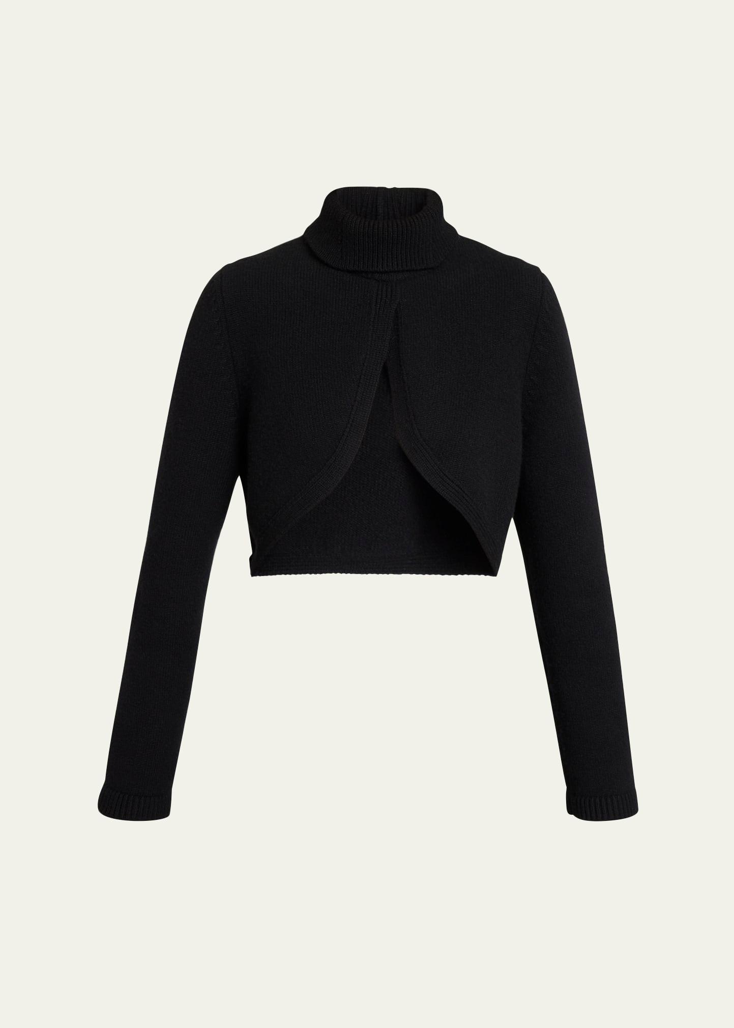 cashmere-blend knit cutout sweater