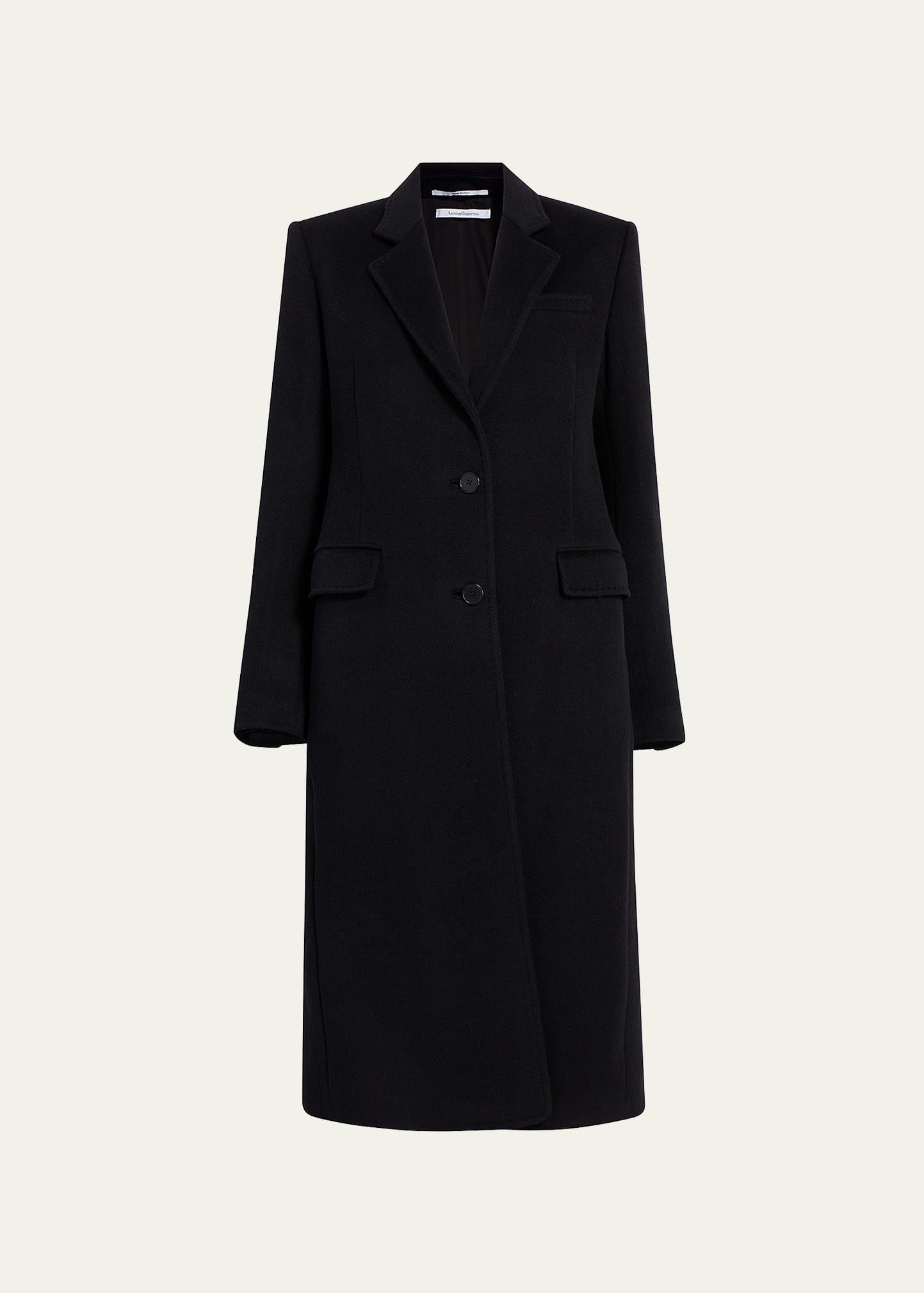 cashmere blend tailored peacoat