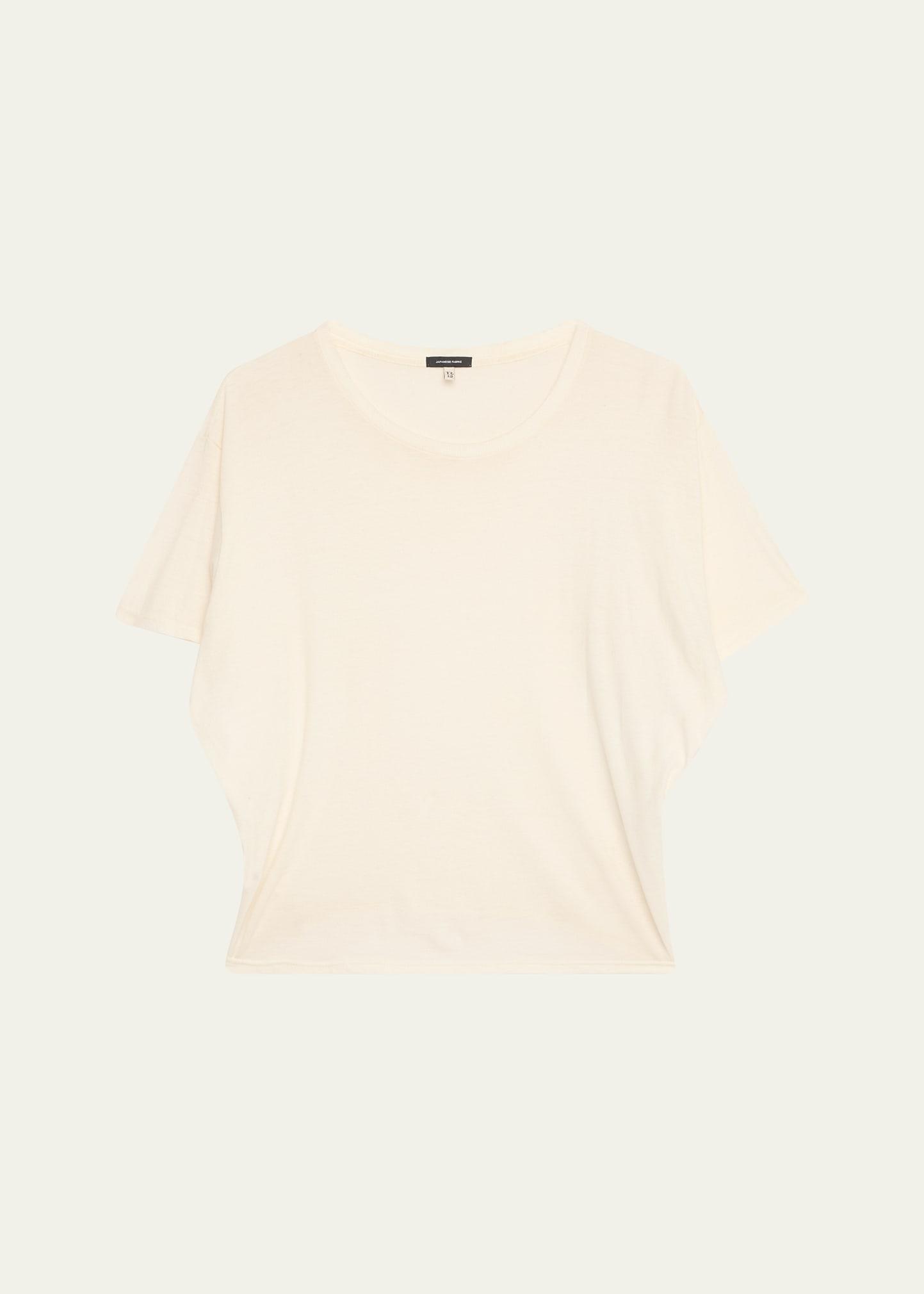 cashmere-blend tight waist tee