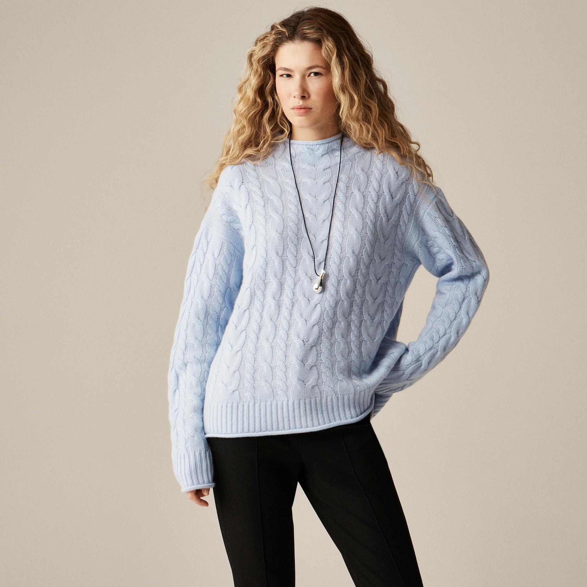 cashmere cable-knit 2025 rollneck&trade; sweater