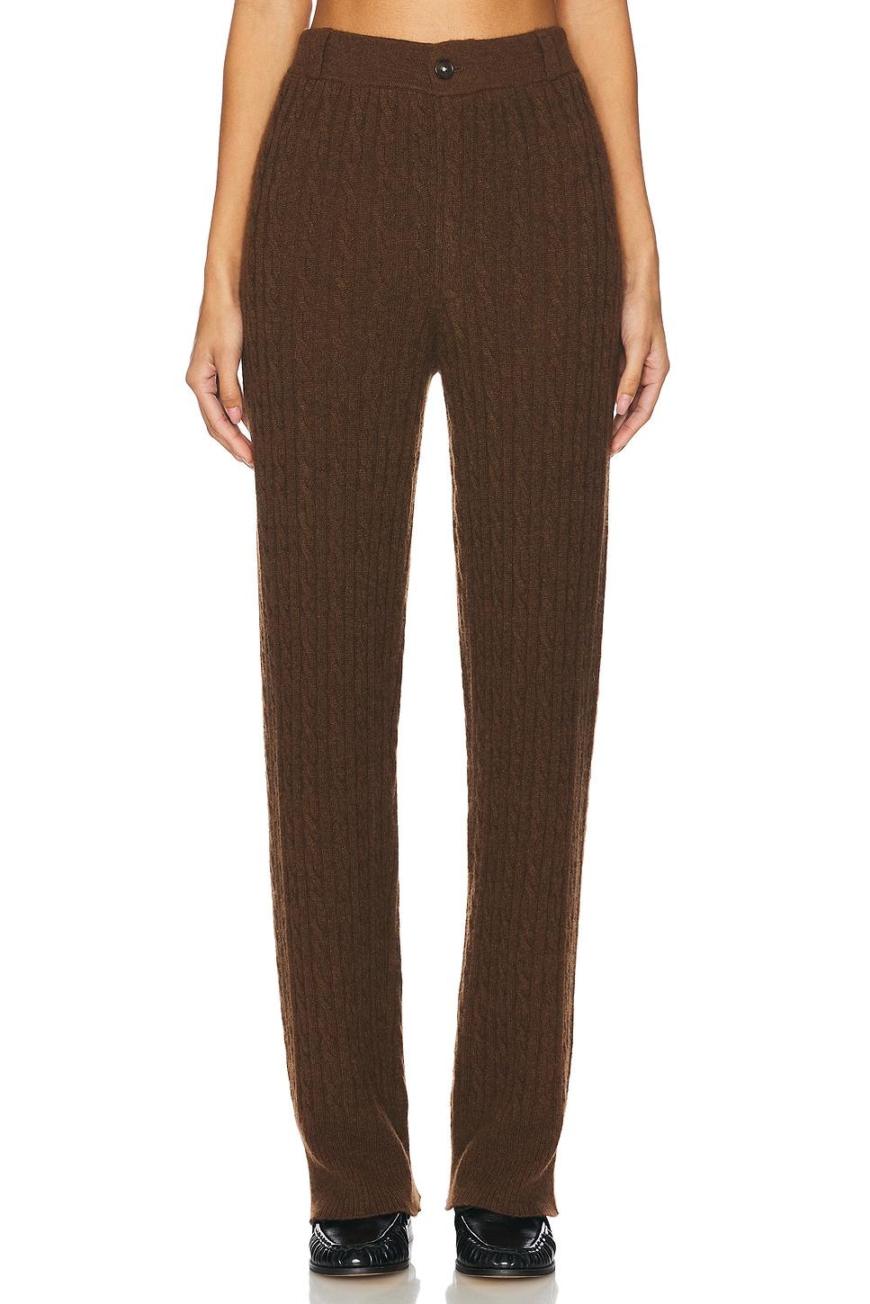 cashmere cable trouser