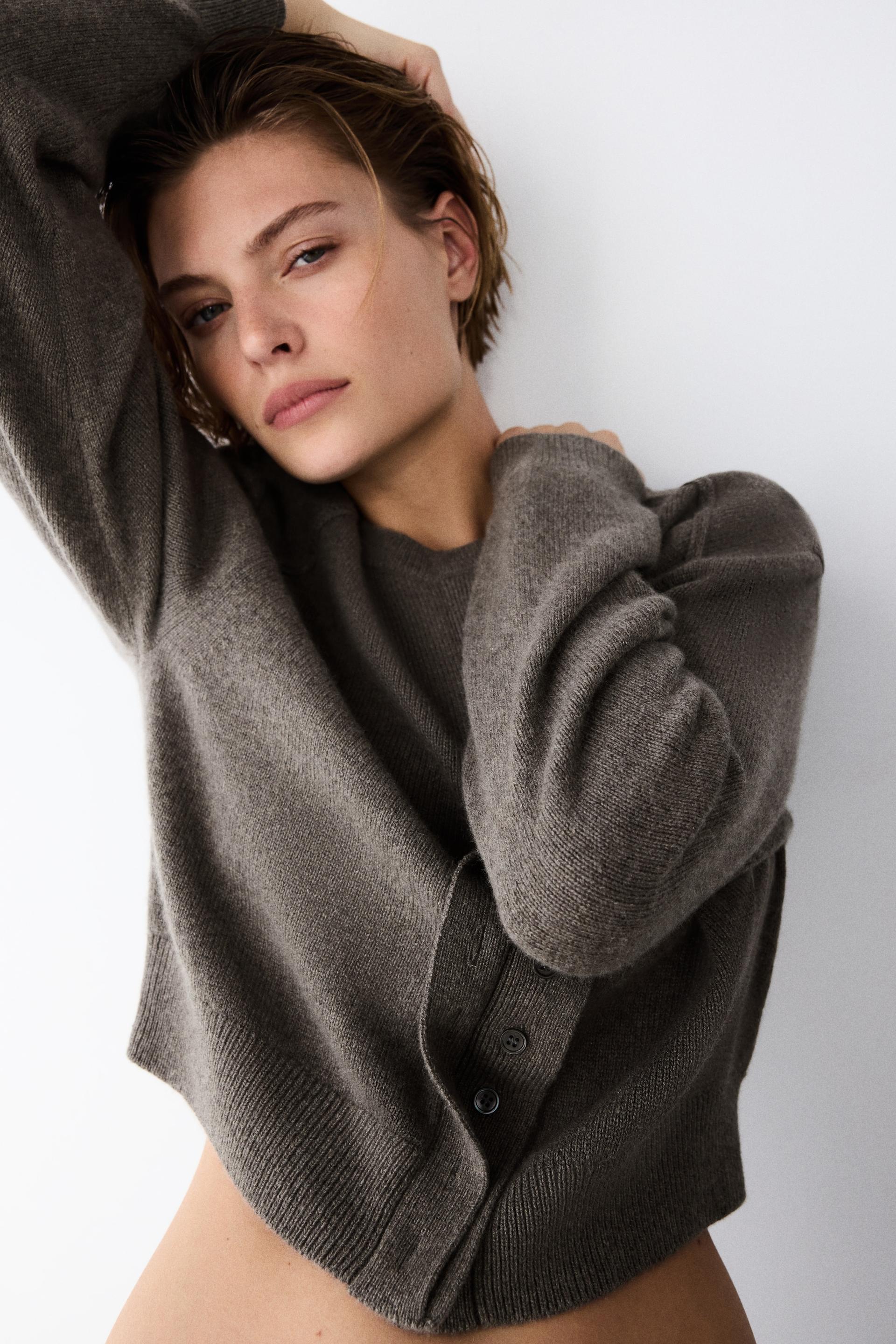cashmere cardigan