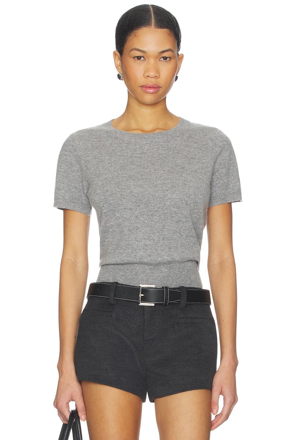 cashmere cropped knit top