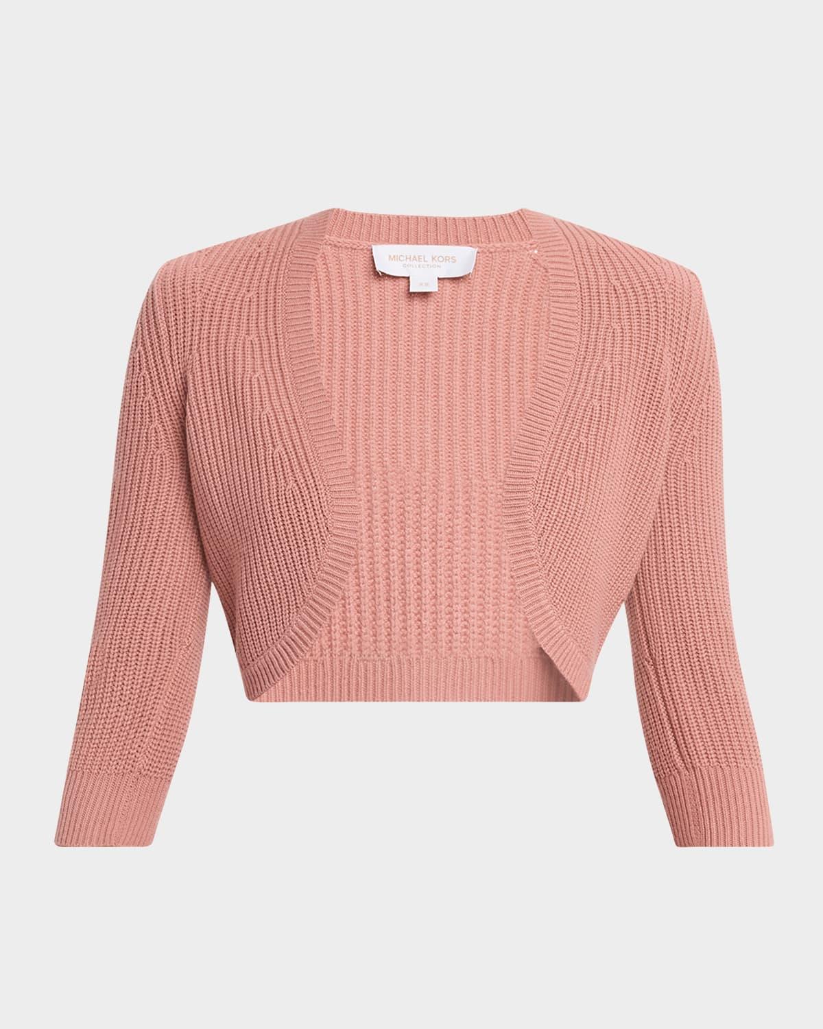 cashmere cropped shrug