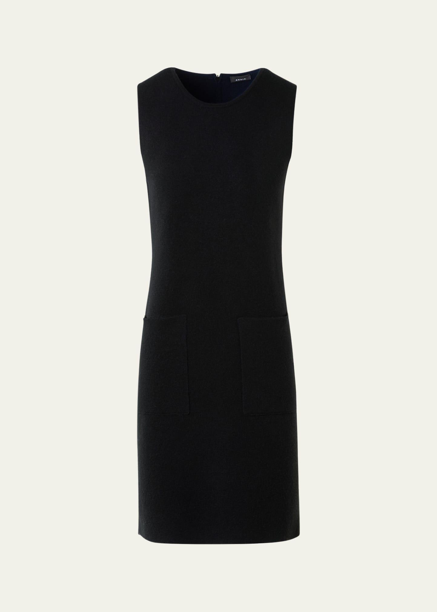 cashmere double-face knit sleeveless dress