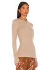 cashmere easy cuffed crew