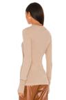 cashmere easy cuffed crew