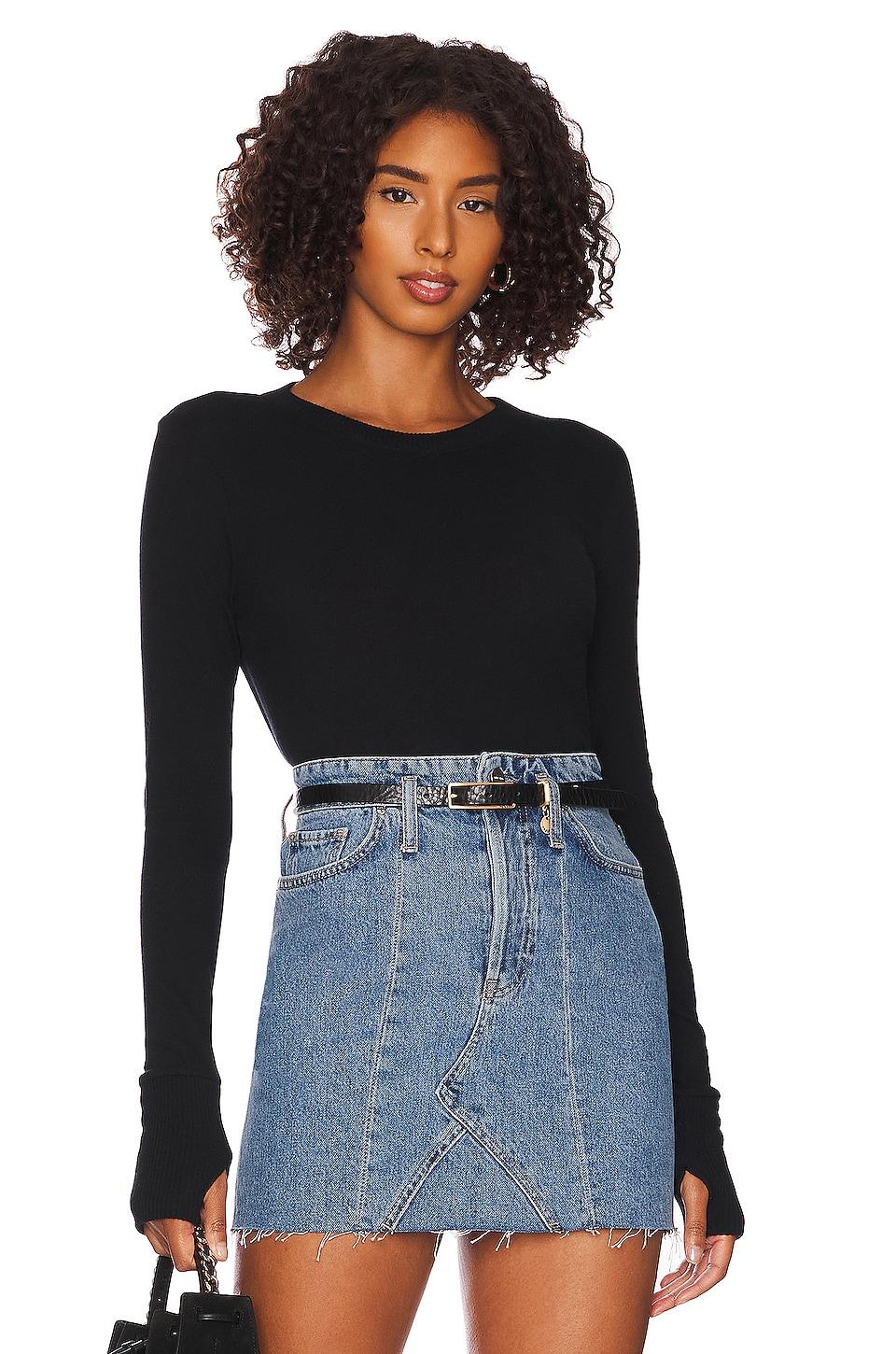 cashmere easy cuffed crew