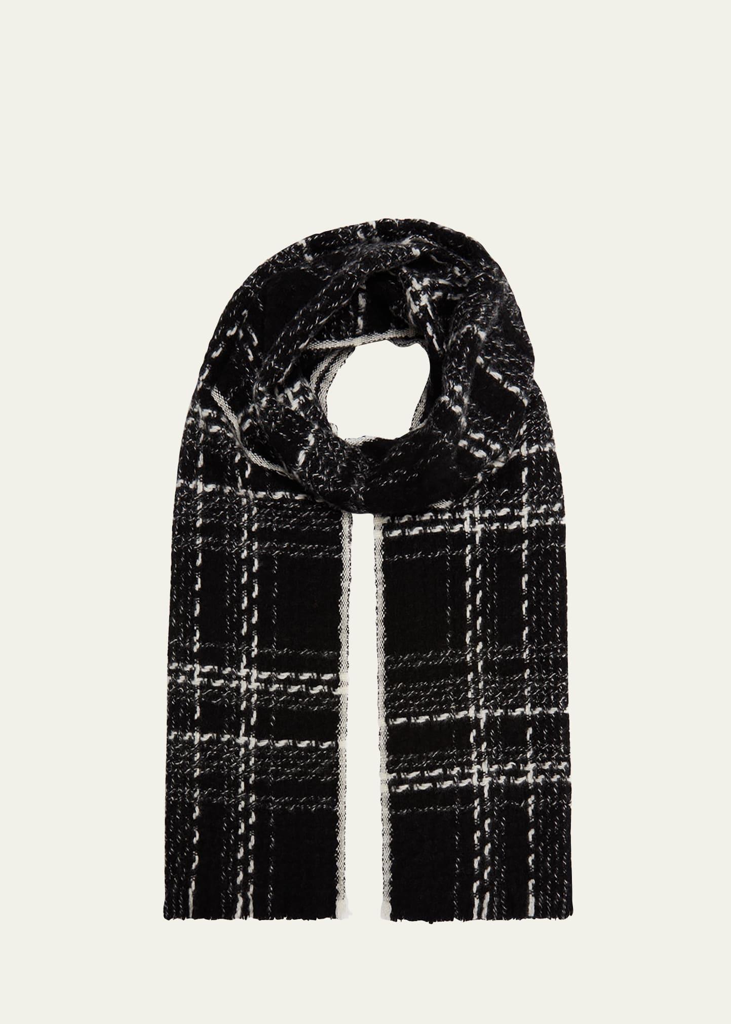 cashmere frayed scarf