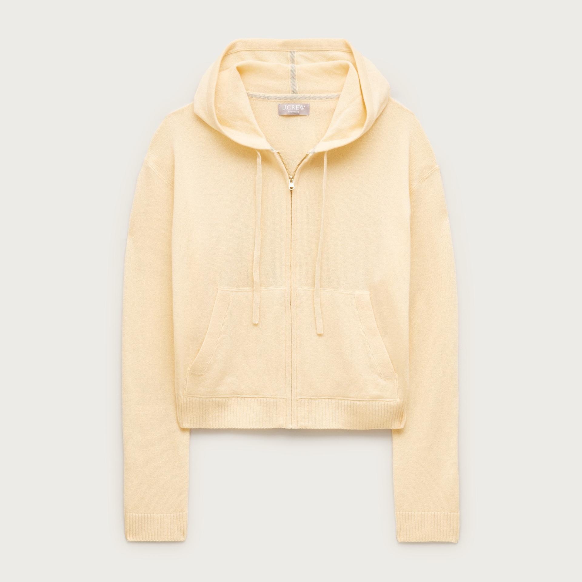cashmere full-zip hoodie