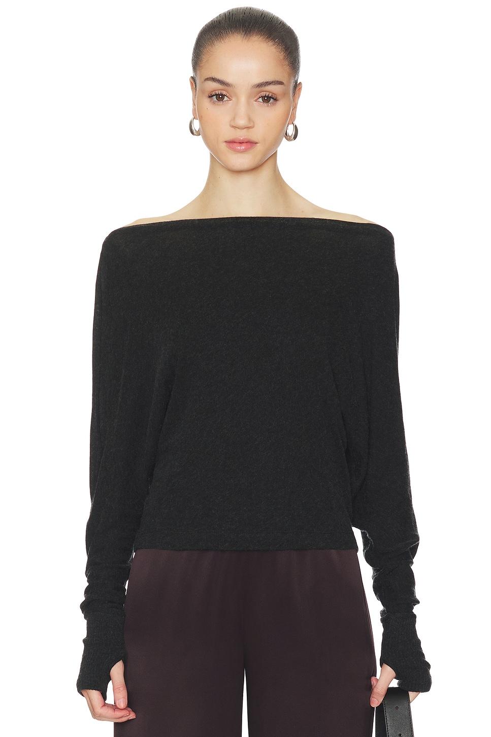 cashmere jersey dolman top