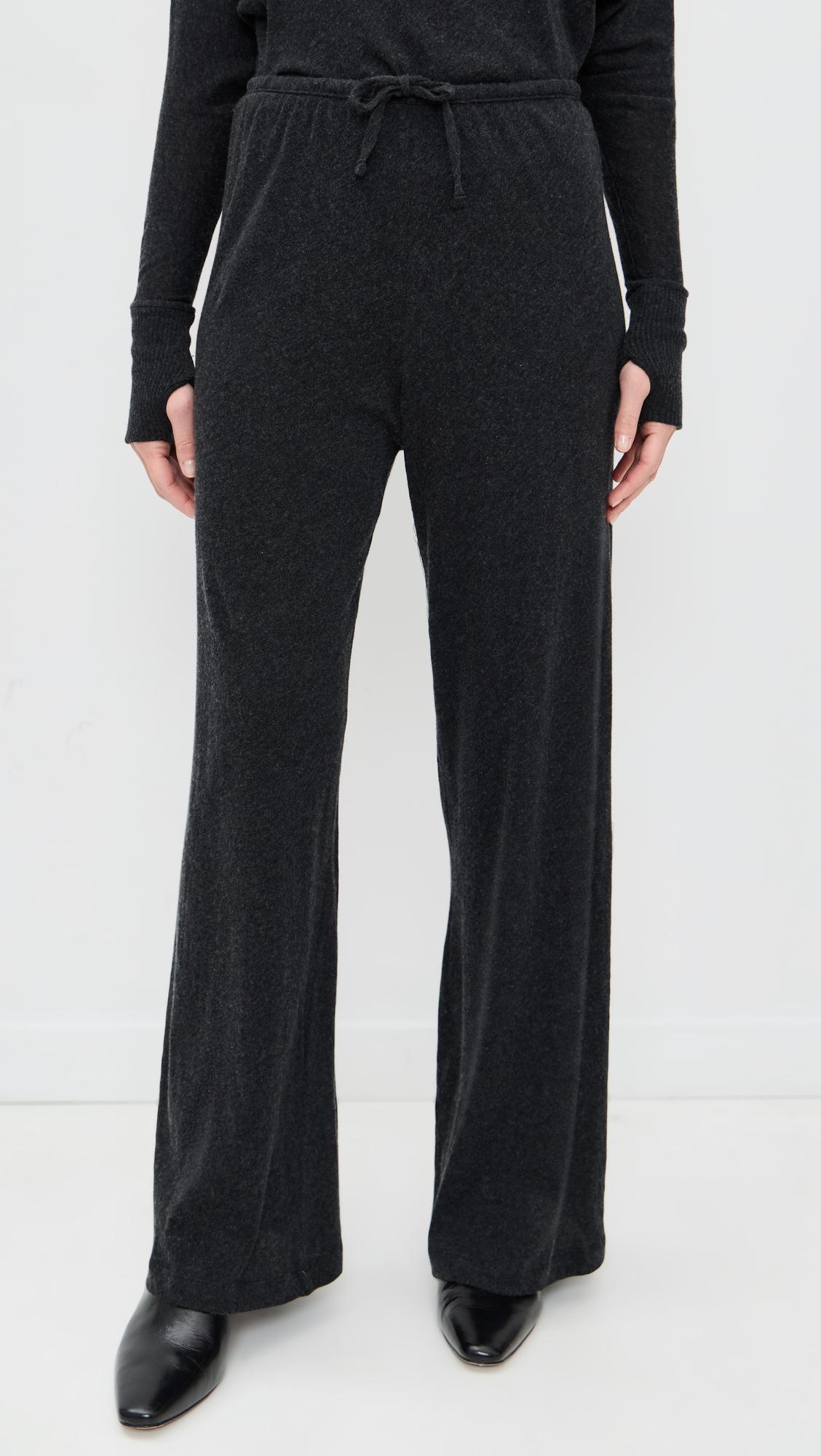 cashmere jersey easy drawcord pants