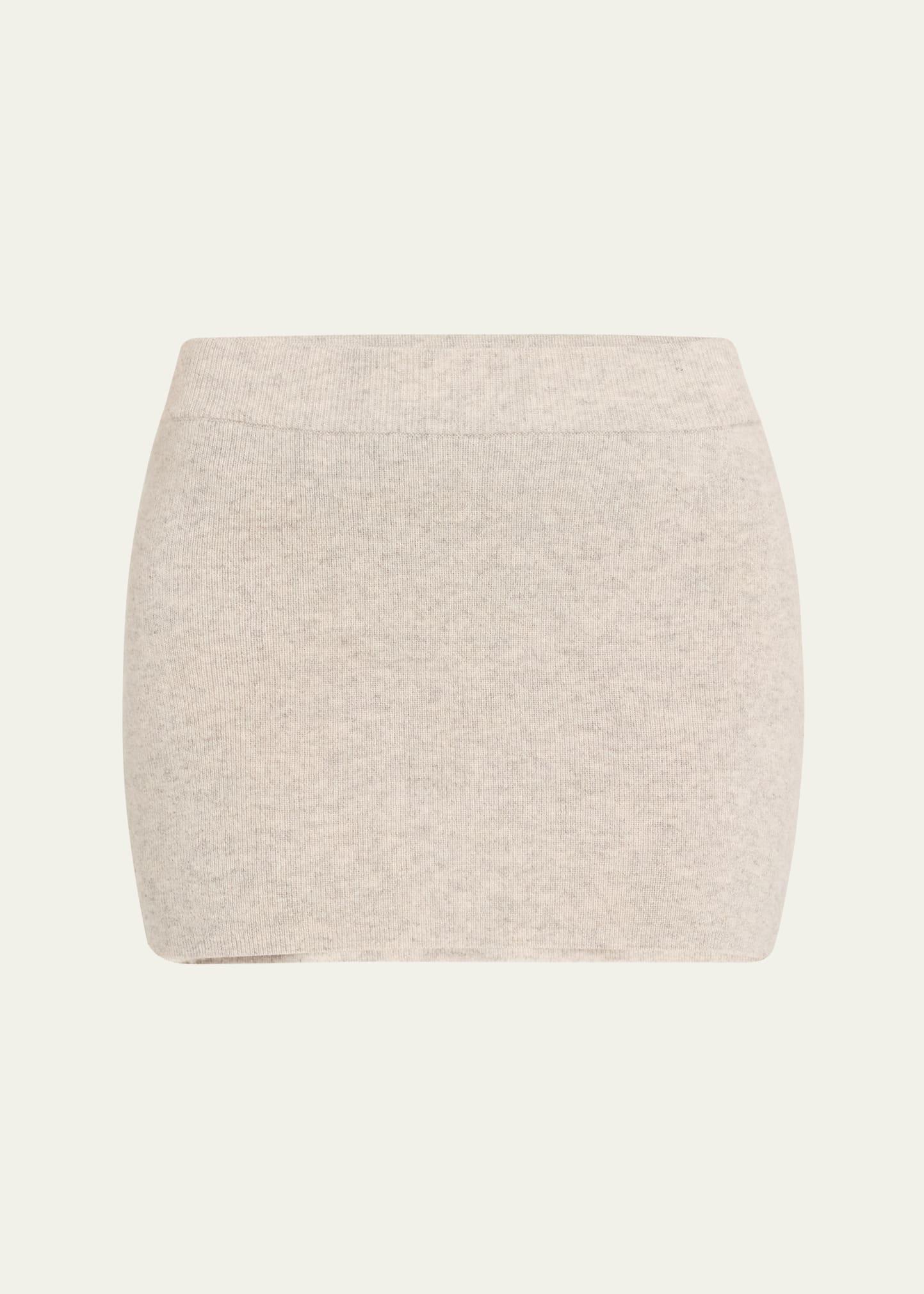 cashmere mini skirt