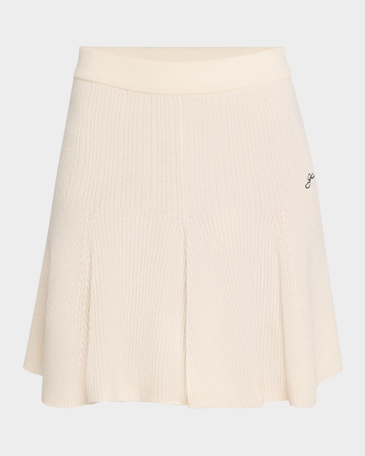 cashmere mix mini skirt