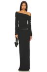 cashmere one-shoulder top