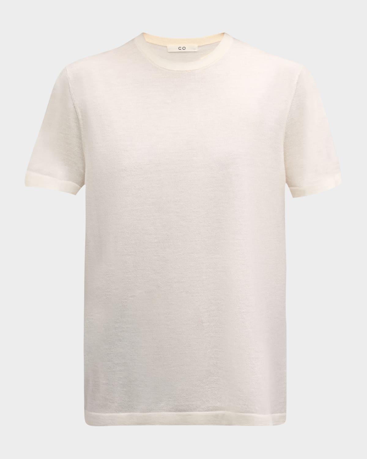 cashmere short-sleeve t-shirt