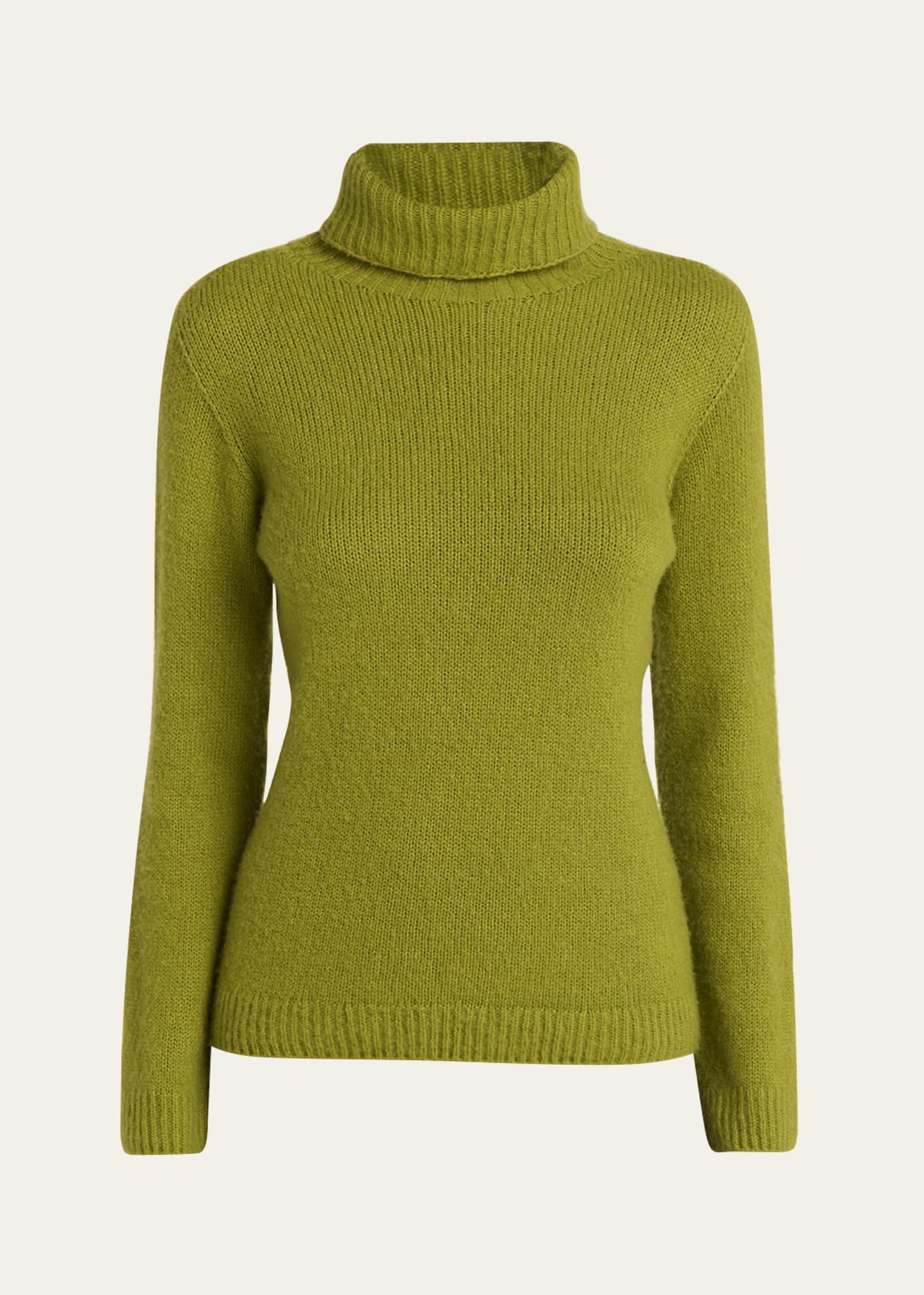 cashmere-silk turtleneck sweater