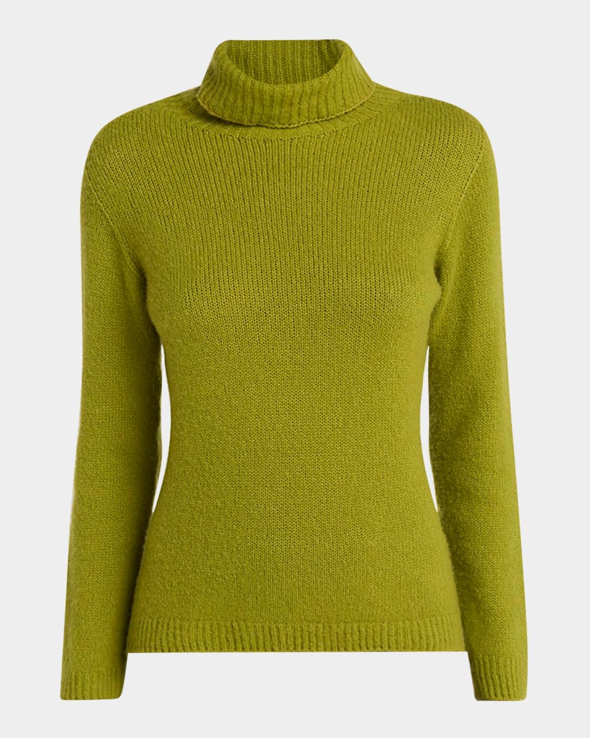 cashmere-silk turtleneck sweater