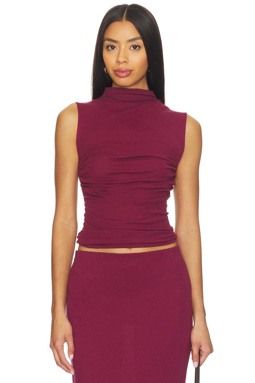 cashmere sleeveless twist top