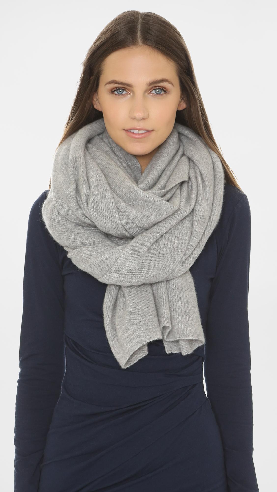 cashmere travel wrap scarf