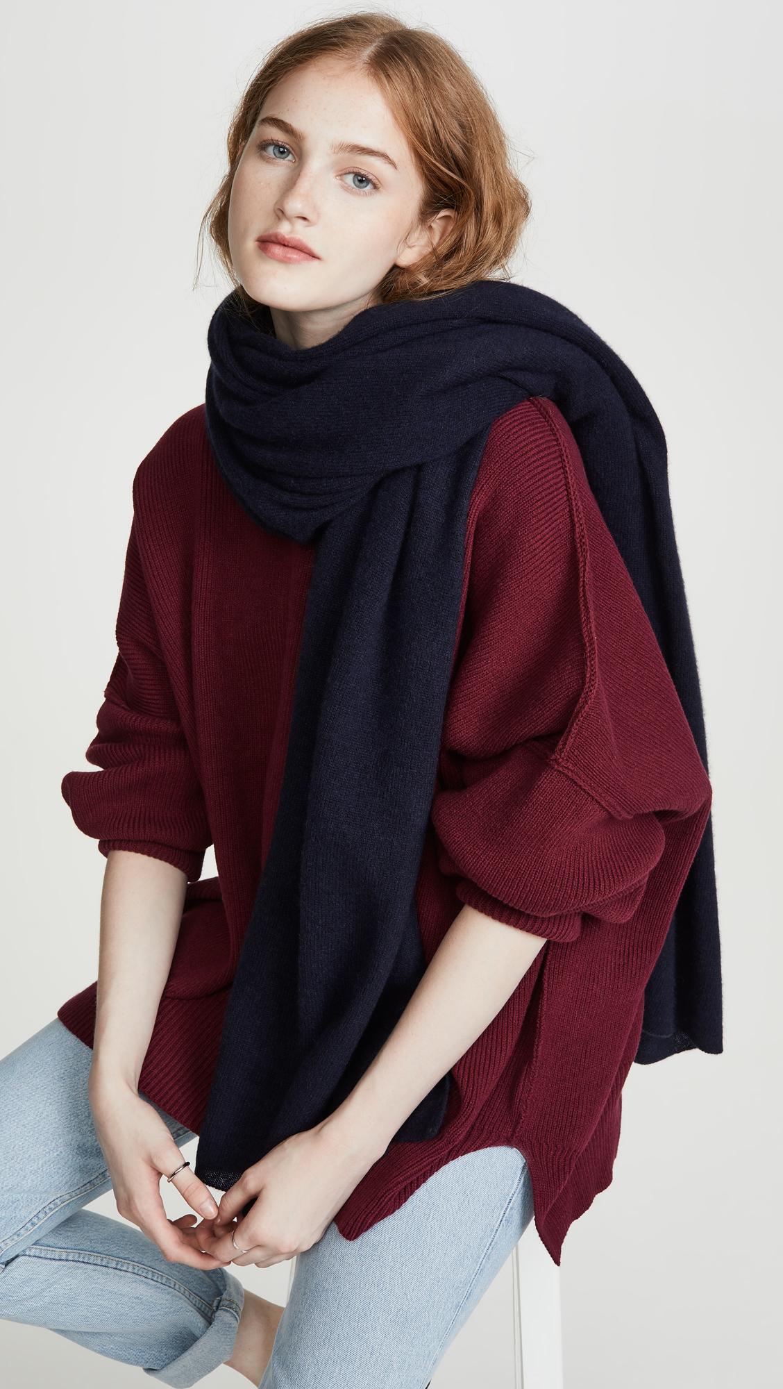 cashmere travel wrap scarf