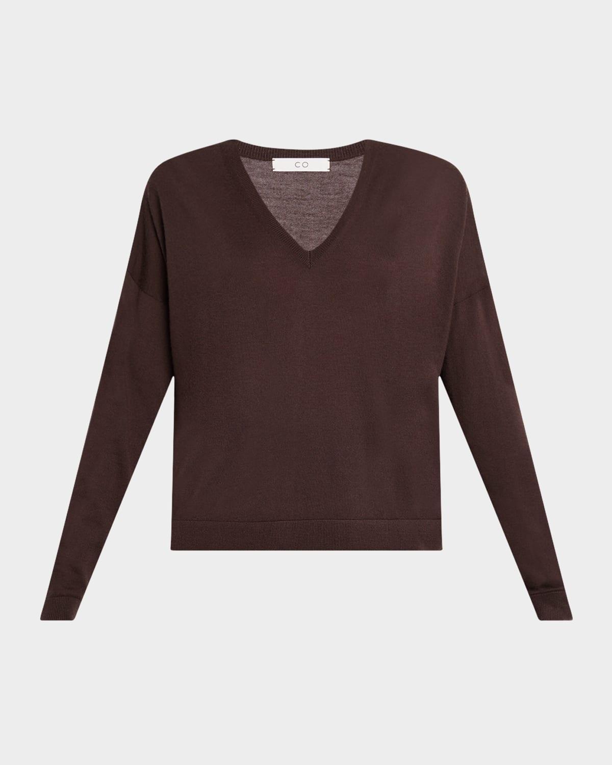cashmere v-neck pullover