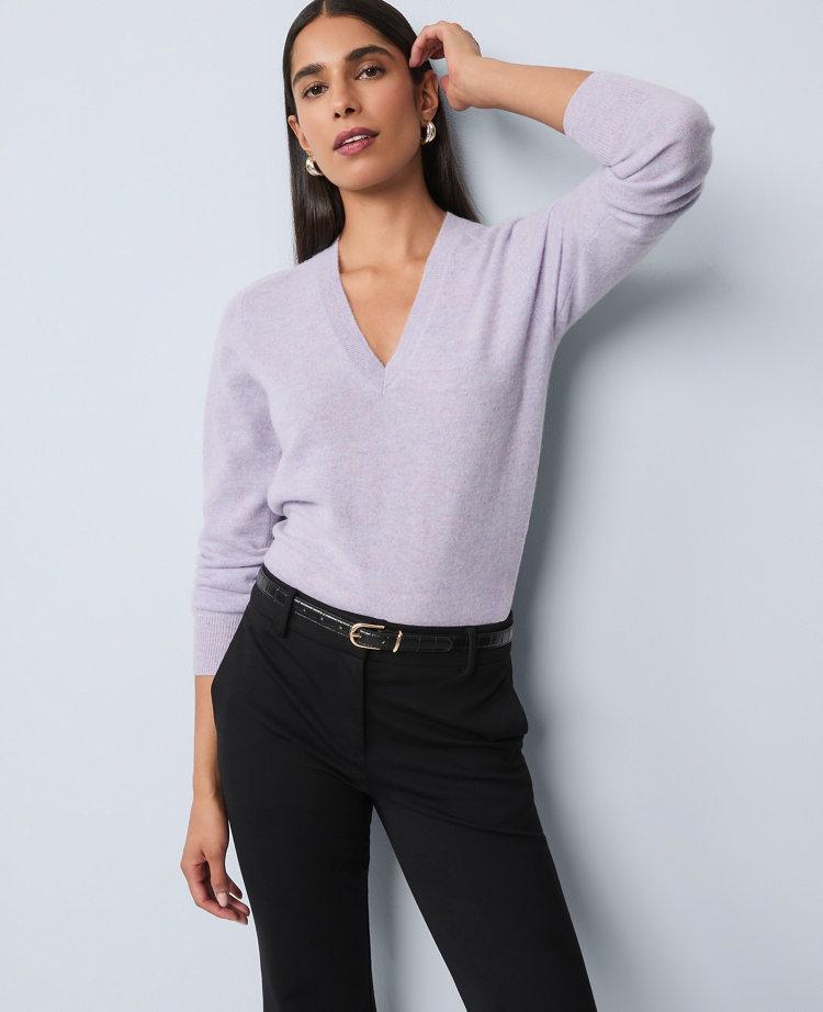 cashmere v-neck sweater