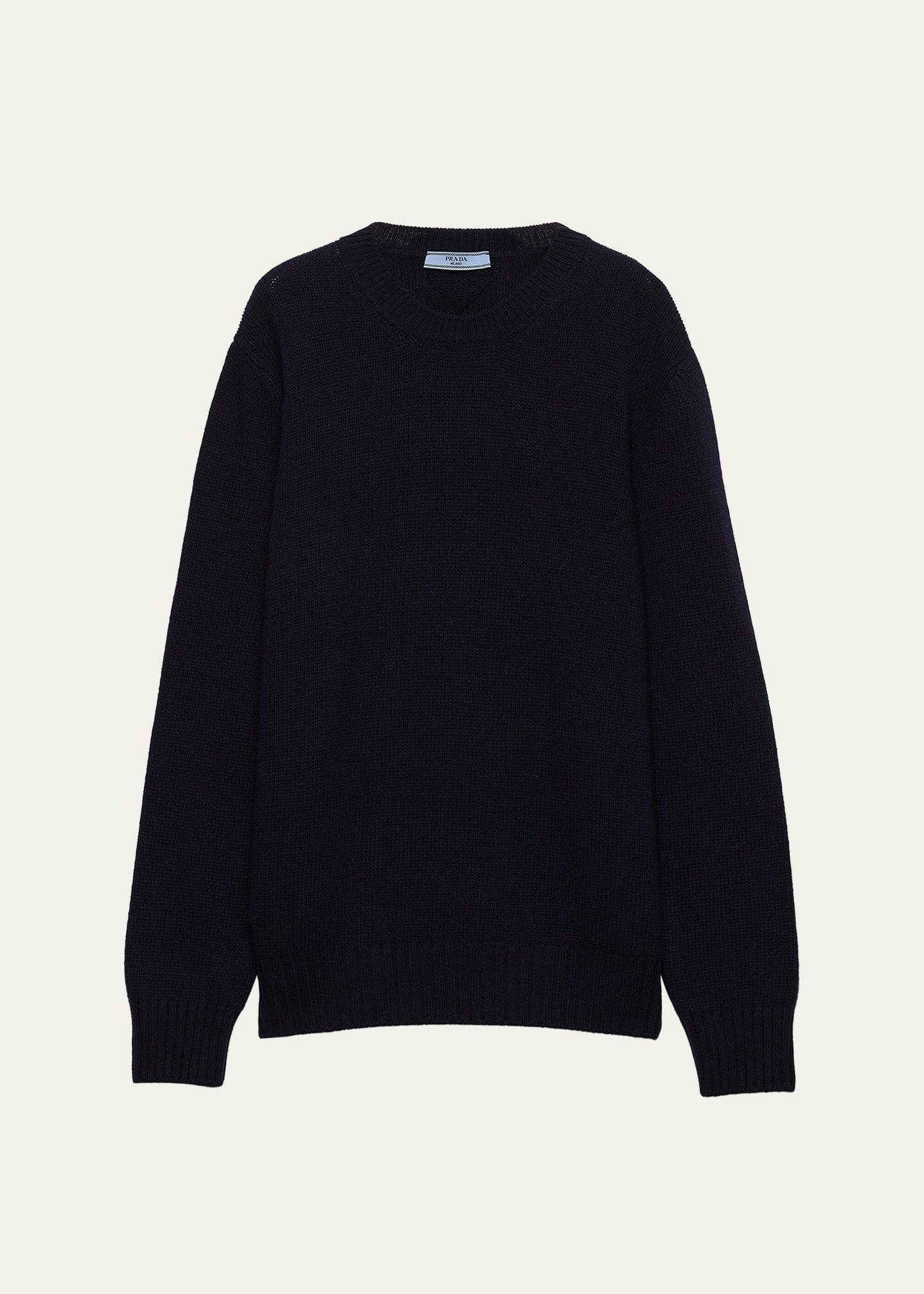 cashmere wool crew-neck sweater