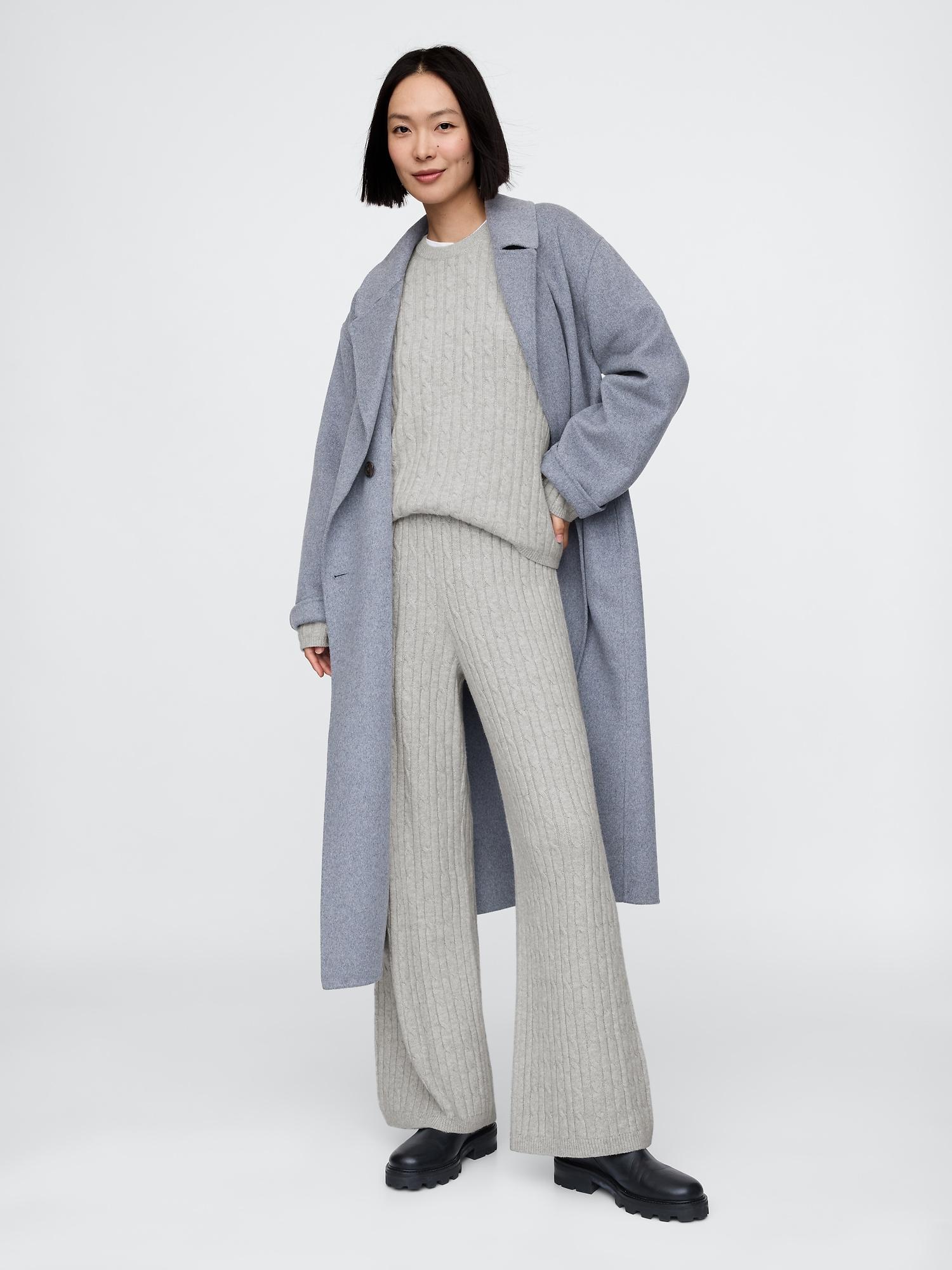 cashsoft cable-knit sweater pants