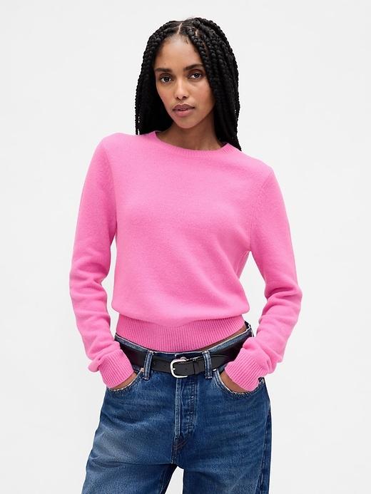 cashsoft crewneck sweater