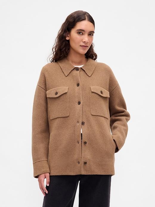 cashsoft oversized shirt jacket