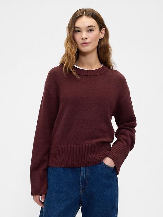 cashsoft relaxed crewneck sweater