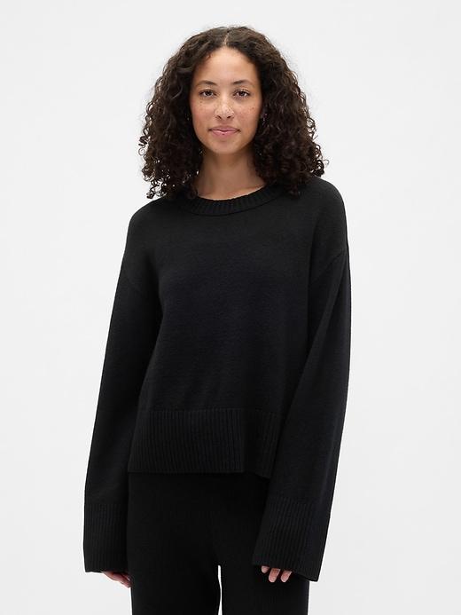 cashsoft relaxed crewneck sweater