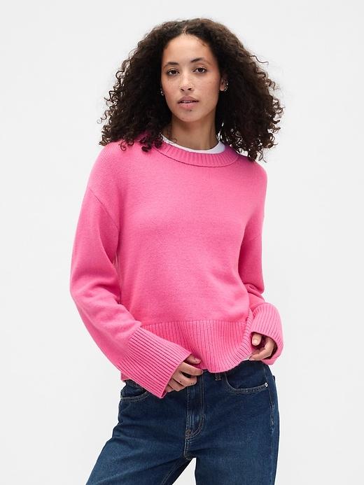 cashsoft relaxed crewneck sweater