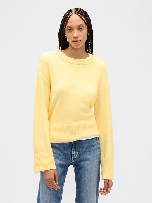 cashsoft relaxed crewneck sweater