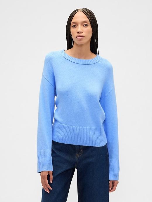 cashsoft relaxed crewneck sweater