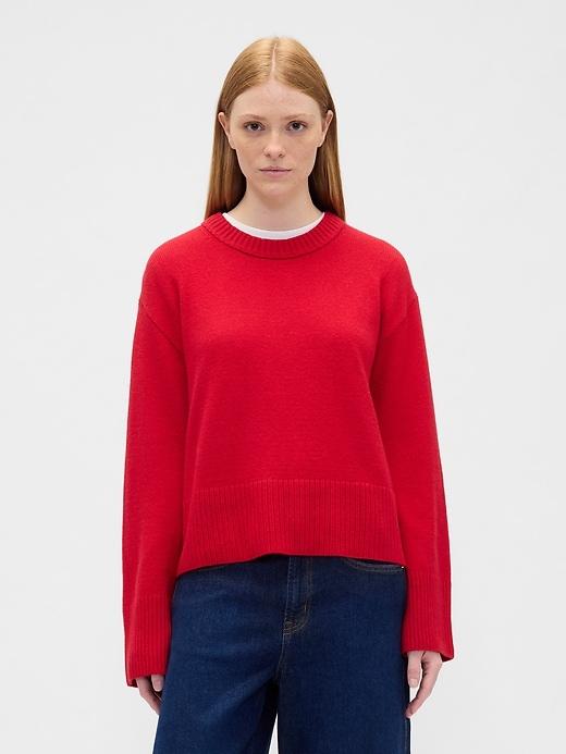 cashsoft relaxed crewneck sweater