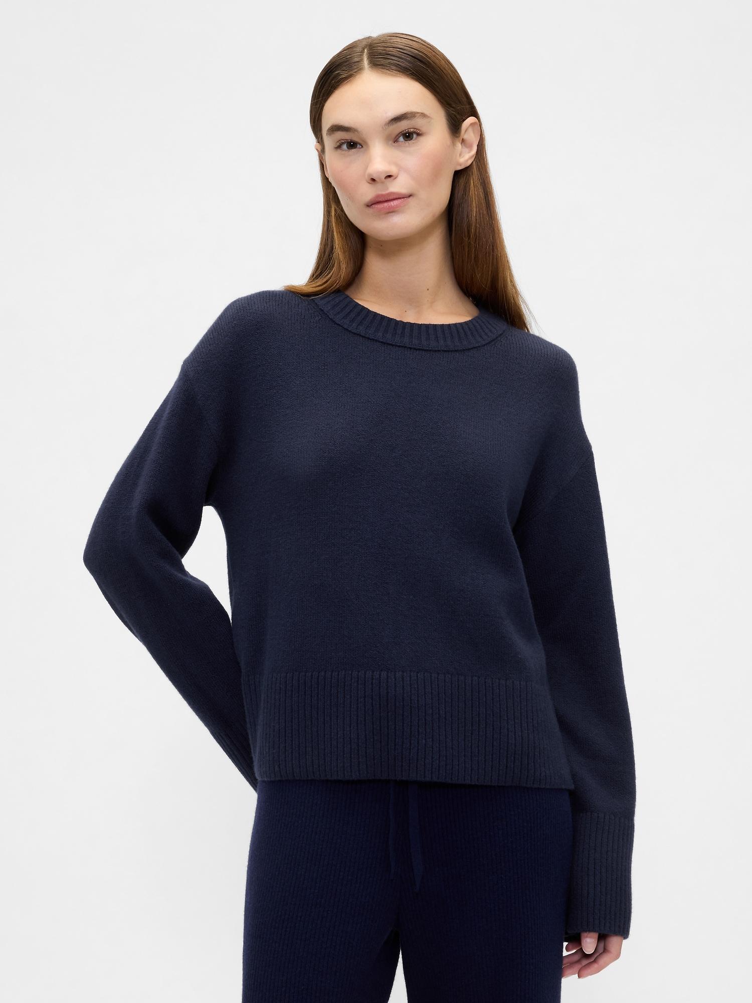 cashsoft relaxed crewneck sweater