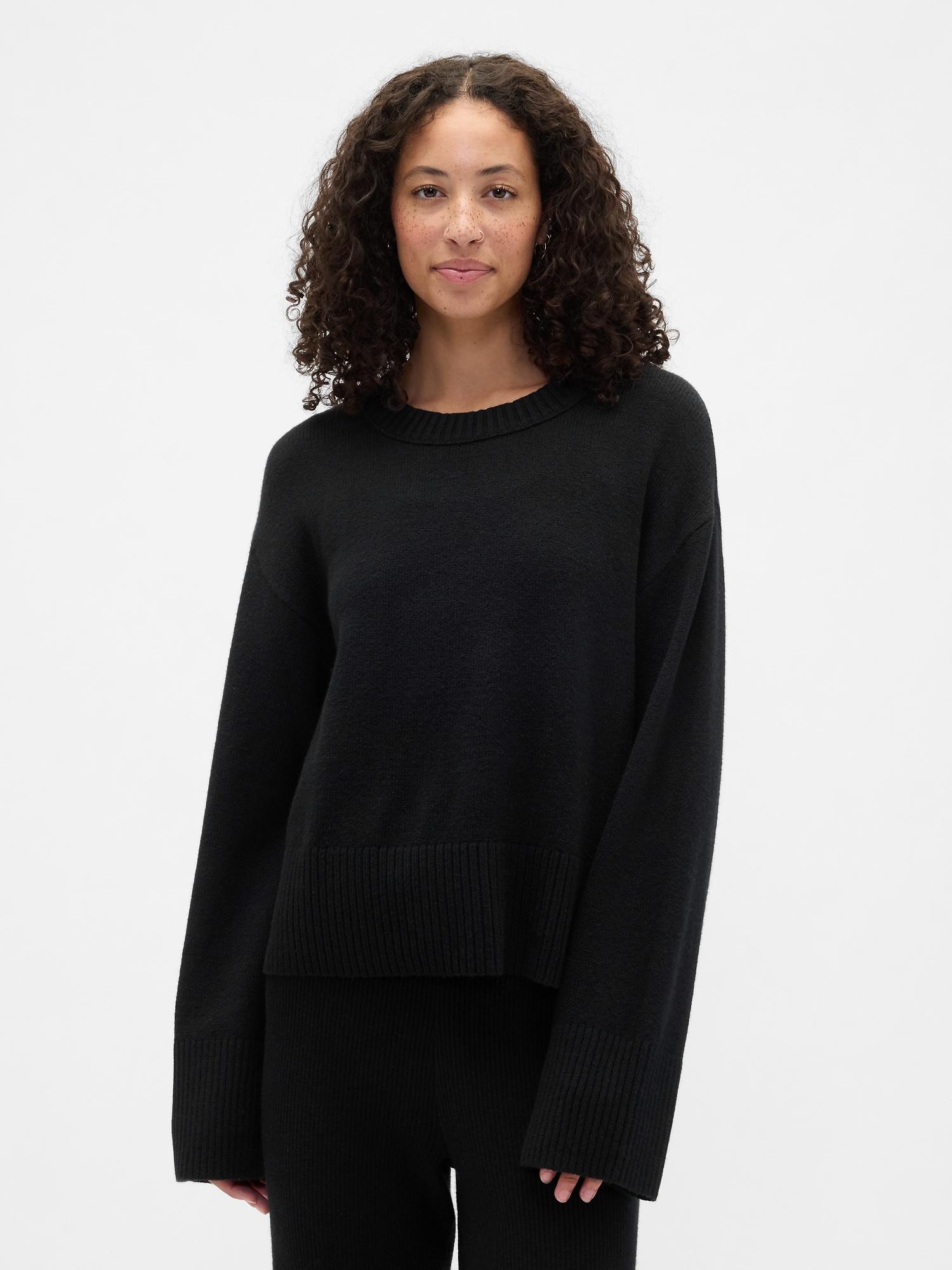 cashsoft relaxed crewneck sweater