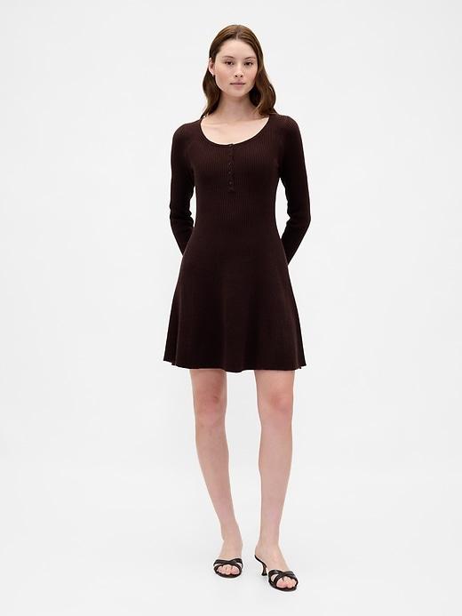 cashsoft rib mini sweater dress