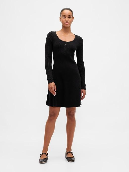 cashsoft rib mini sweater dress