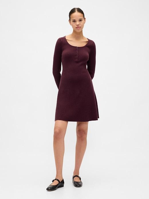 cashsoft rib mini sweater dress