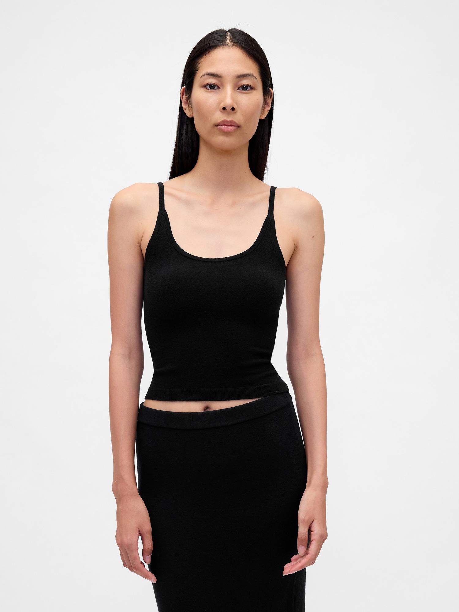 cashsoft stretch crop tank top
